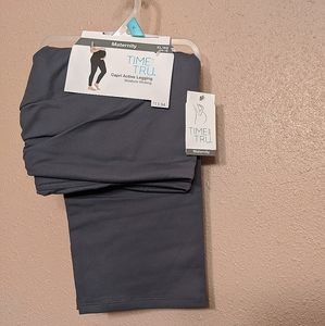 NWT XL Gray Activewear Maternity Leggings
